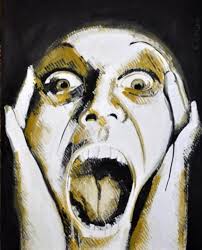 IL GRIDO TECNICA MISTA SU CARTA INTELATA 70X100 CM 2008