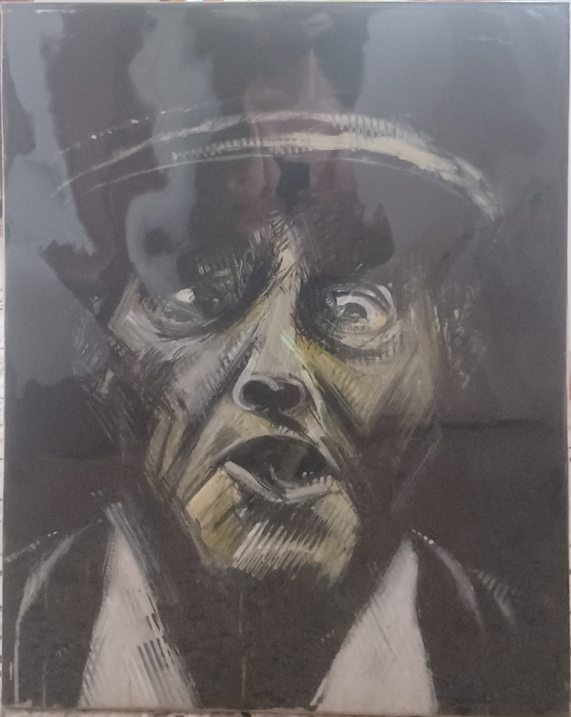 EL GRITO, TECNICA MISTA, 70X100 CM, 1999